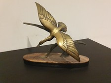 statue bronze art déco oiseau