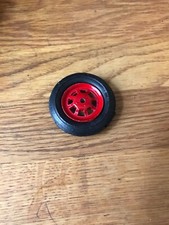 1 Roue rouge avec pneu de 38mm pour voiture Bugatti & Delahaye JEP jouet en tôle