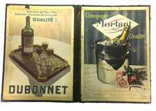 Porte menu Dubonnet et champagne Morlant 1930