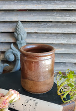 Ancien pot gres confiture - gres,