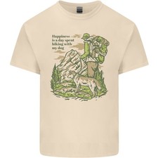 Happiness Is Randonnée With My Chien Hommes Clair T-Shirt
