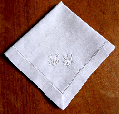 Serviette thé mouchoir ancien - serviette, thé/mouchoir