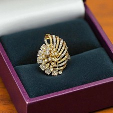 Belle bague cocktail en or 14