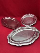 3 Plats de Service Vintage en Inox 18/10 – Style Classique – Made in France