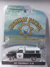 Greenlight 1/64 🇨🇵 HIGHWAY patrol 1987 Chevrolet C-10 california Hobyexclusive