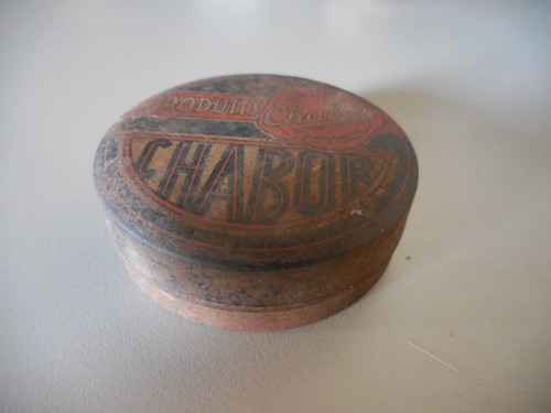 Boite ancienne métal chabor - métal,