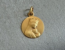 Pendentif or massif 9 carats - Marie - catholique - Chrétien - médaille
