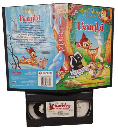 Bambi 1992 vhs - italien, walt