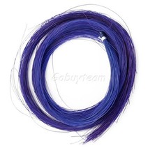 1 Écheveau De Véritable Crin Cheval, Bleu, Pour 4/4 Violon Nœud Ou Autres Use ,