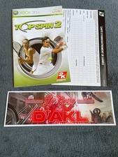 ₪ PAS DE JEU ₪ Notice de XBOX 360 FR - Top Spin 2 Topspin 2