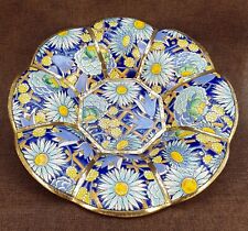 Superbe grand plat coupe Emaux Boch Raymond Chevallier D 34cms +++ 