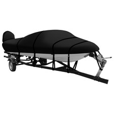 Housse Bateau Remorquable 600D Grade Marin Doublée Bateau Pêche À Coque