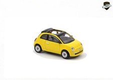 FIAT 500C 2009 - Voiture compacte cabriolet jaune yellow car - 1/87 NOREV 770059