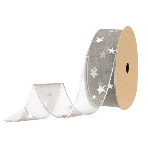 40mm 18m étoile organza ruban - 40mm,