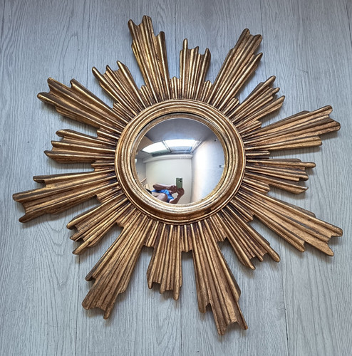 Ancien miroir soleil - ancien,