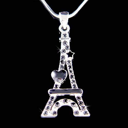 Noir tour eiffel avec cristal - eiffel,