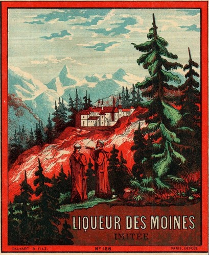 Etiquette ancienne liqueur des - etiquette,
