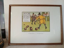 Imprimé Perrier Série Golf Charles Crombie Règle VIII