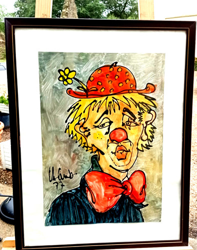 Tableau portrait clown - tableau, de