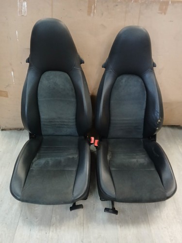 Sièges cuir noir alcantara - sièges,