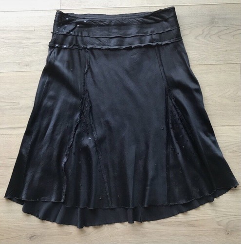 Jupe soie noire ikks - jupe,