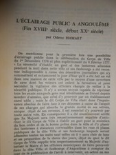 Charente l' éclairage public a Angoulême fin 18 début 20 eme siècle