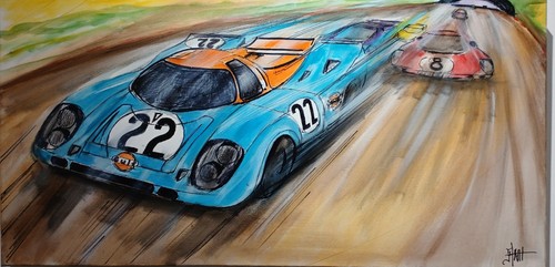 Porsche 917 tableau peinture