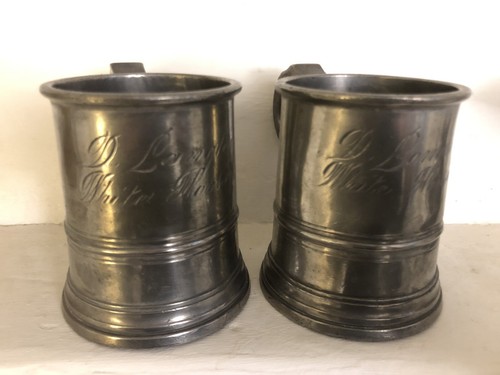 Rare paire pintes vers 1860 - de,