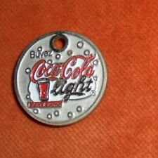  Jeton caddie Métal Buvez coca cola light sans sucre