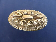 Poignée laiton massif décoré porte d' intérieur ancienne pour carré de 7