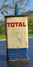 Ancienne burette bidon huile TOTAL 125 Ml garage petit mécanisme et domestiques 