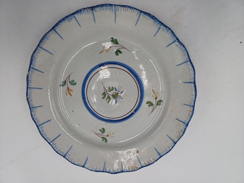 Assiette faience ancienne - assiette,