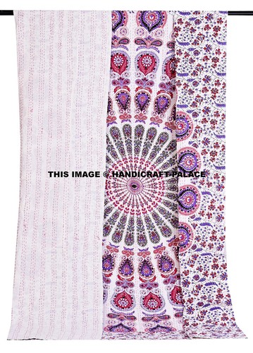 Couverture coton indien - couverture,