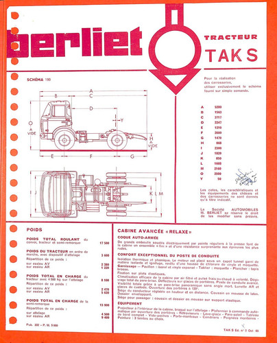Berliet tak tracteur - berliet, /