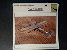 FIESELER Fi 156 STORCH  fiche