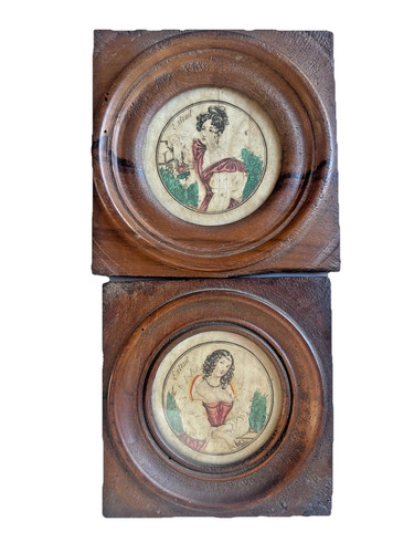 Paire petits tableaux - petits, gravures