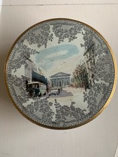 Ancienne Boîte En Métal Ronde Biscuits Belin Église La Madeleine Paris