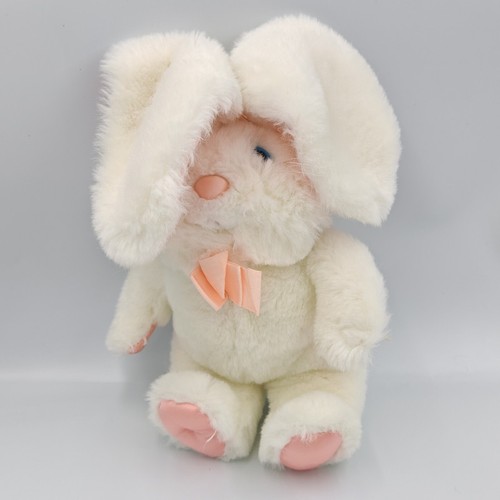 Ancienne peluche lapin blanc