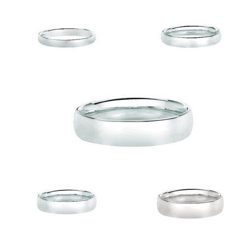 14k blanc 3mm - 4mm, 6mm