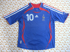Maillot Equipe de France Mondial 2006 Zidane #10 Adidas Vintage Enfant - 10 ans