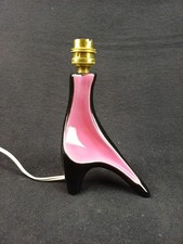 Pied lampe chevet céramique design vintage 1950 1960 style ELCHINGER VALLAURIS ?