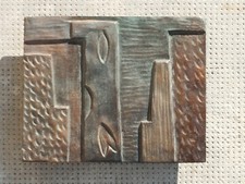 sculpture abstraite plaque