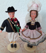 BRETAGNE  POUPEES PETITCOLLIN HABILLEUR PHILIPPE COUPLE PONT-AVEN