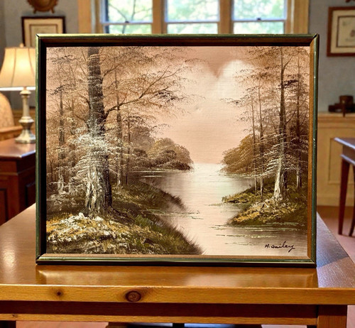 Vintage oil painting - oil,