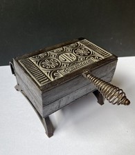 Gaufrier Moule à Gaufres Ancien Art Déco JIM Le Mondain Fonte Manil Ardennes