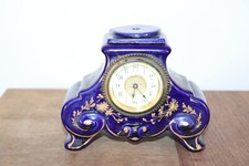 ancienne pendule  porcelaine émaille doré non complète