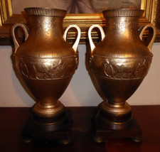 grande paire urnes vases en