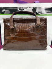 Sac Crocodile Marron Vintage