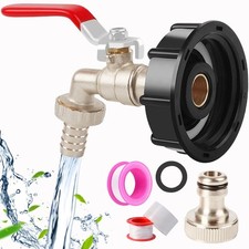 Robinet cuve 1000l s60x6 IBC cuve IBC tuyau，robinet jardin raccord cuve 1000 ...