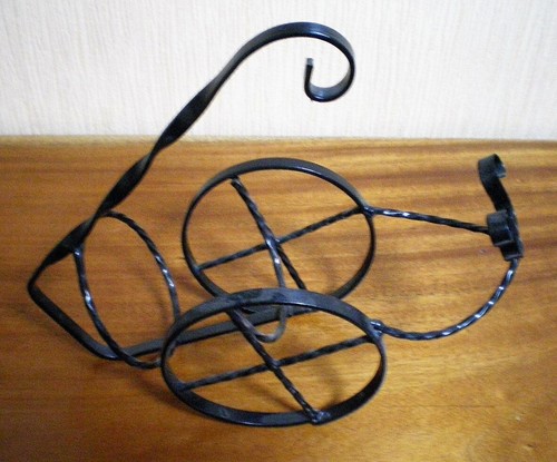 Porte bouteille vintage fer - porte,